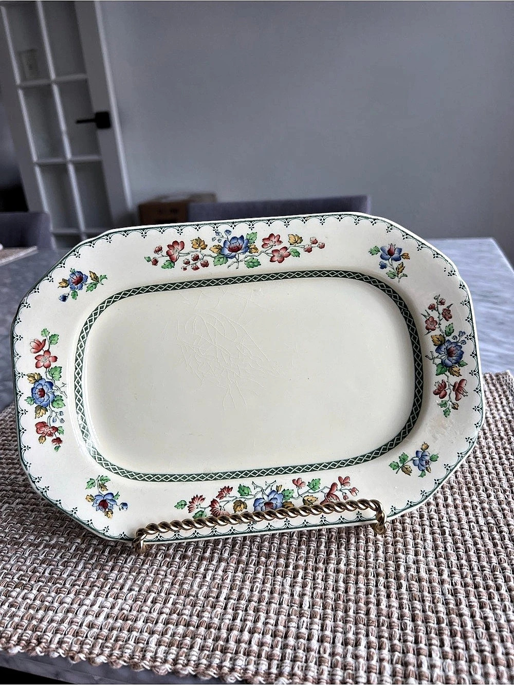 Vintage Spode Royal Jasmine Strathmere Oblong Serving Platter